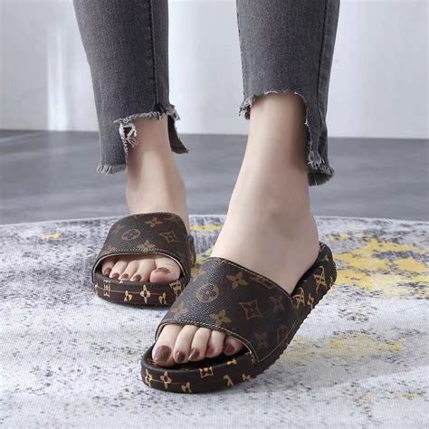 slippers louis vuitton|louis vuitton slippers for women.